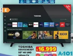 TOSHİBA 55UV2363DT 55 İNÇ 4K UHD VİDAA TV AKILLI TELEVİZYON